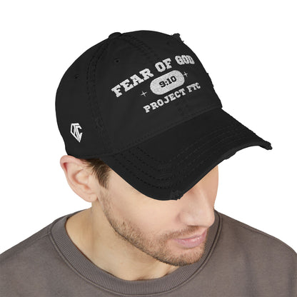 Fear Of God Distressed Embroidered Dad Hat
