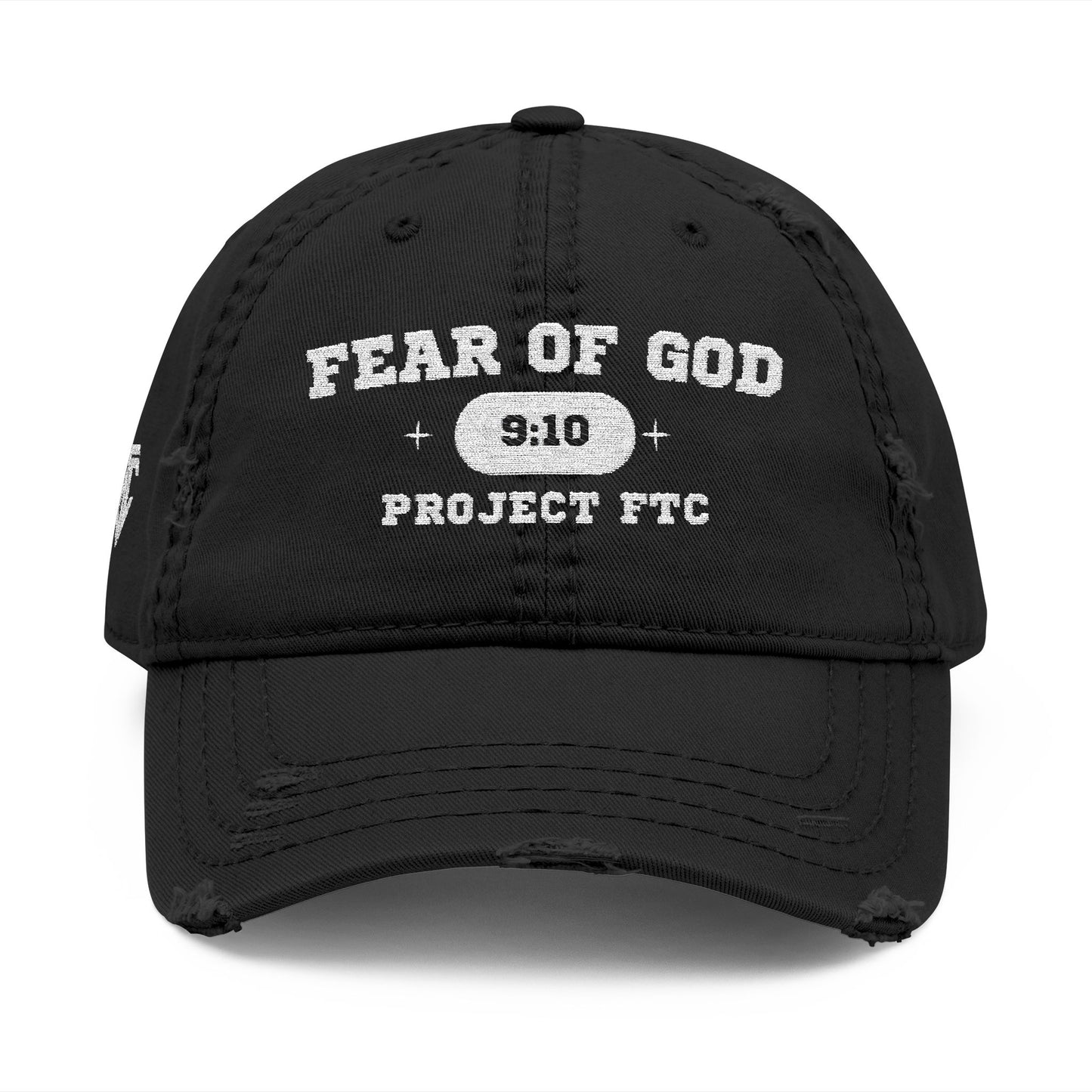 Fear Of God Distressed Embroidered Dad Hat