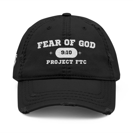 Fear Of God Distressed Embroidered Dad Hat